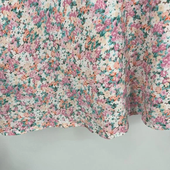 Faithfull the Brand Women's Beline Midi Dress Vionette Floral Pink sz XL/US 10 - Picture 6 of 12